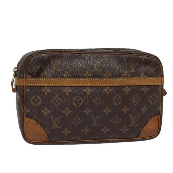 LOUIS VUITTON Monogram Compiegne 28 Clutch Bag - Picture 1 of 16